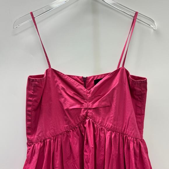 Toit Volant Bandeau Tier Ruffle Dress in Popstar Fuschia Sz XS/S - Picture 4 of 10